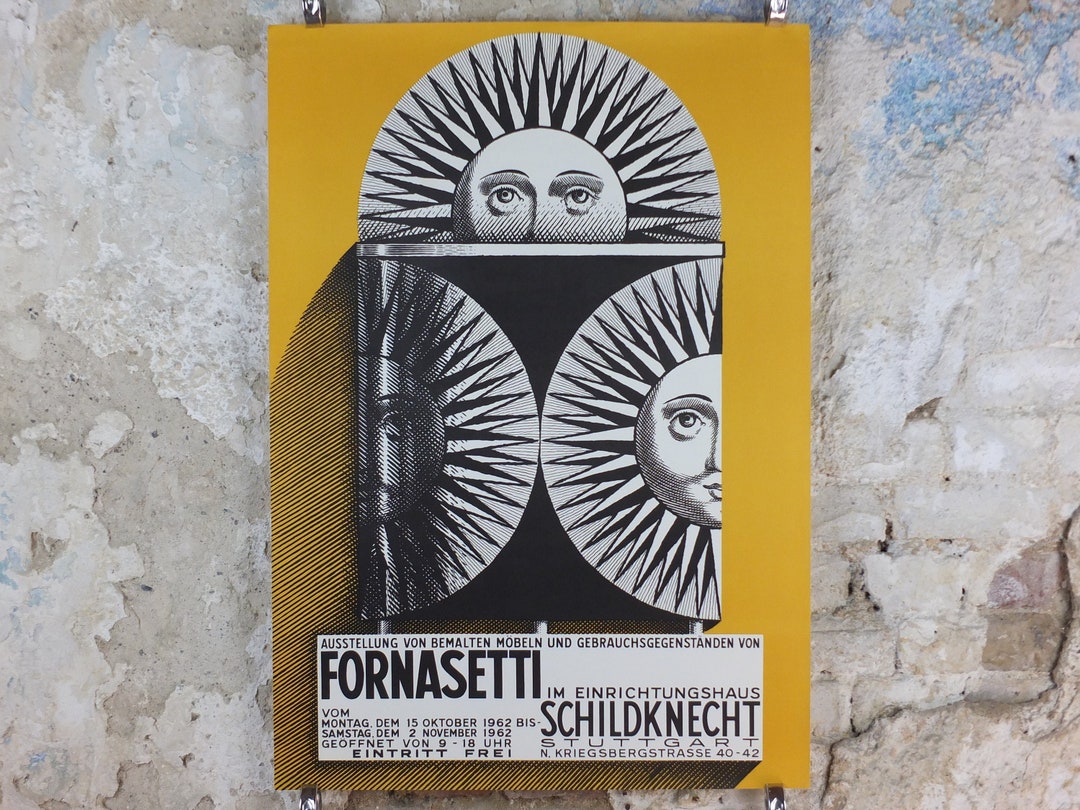 アートポスター ピエロ フォルナセッティ カプリの太陽 Fornasetti カプリの太陽 Sole Di Capri/ピエロ・フォルナセッティ【Piero