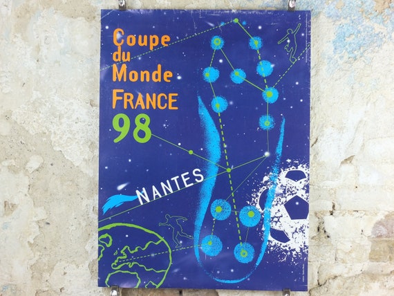 1998 ワールドカップ ポスター、ナント フランス 98、クーペ デュ