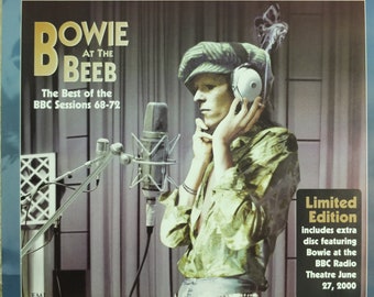 Original Vintage Bowie at the Beeb Poster David BBC Sessions 1968 1972 record store CD Limited Edition music print wall art 1998 1990s