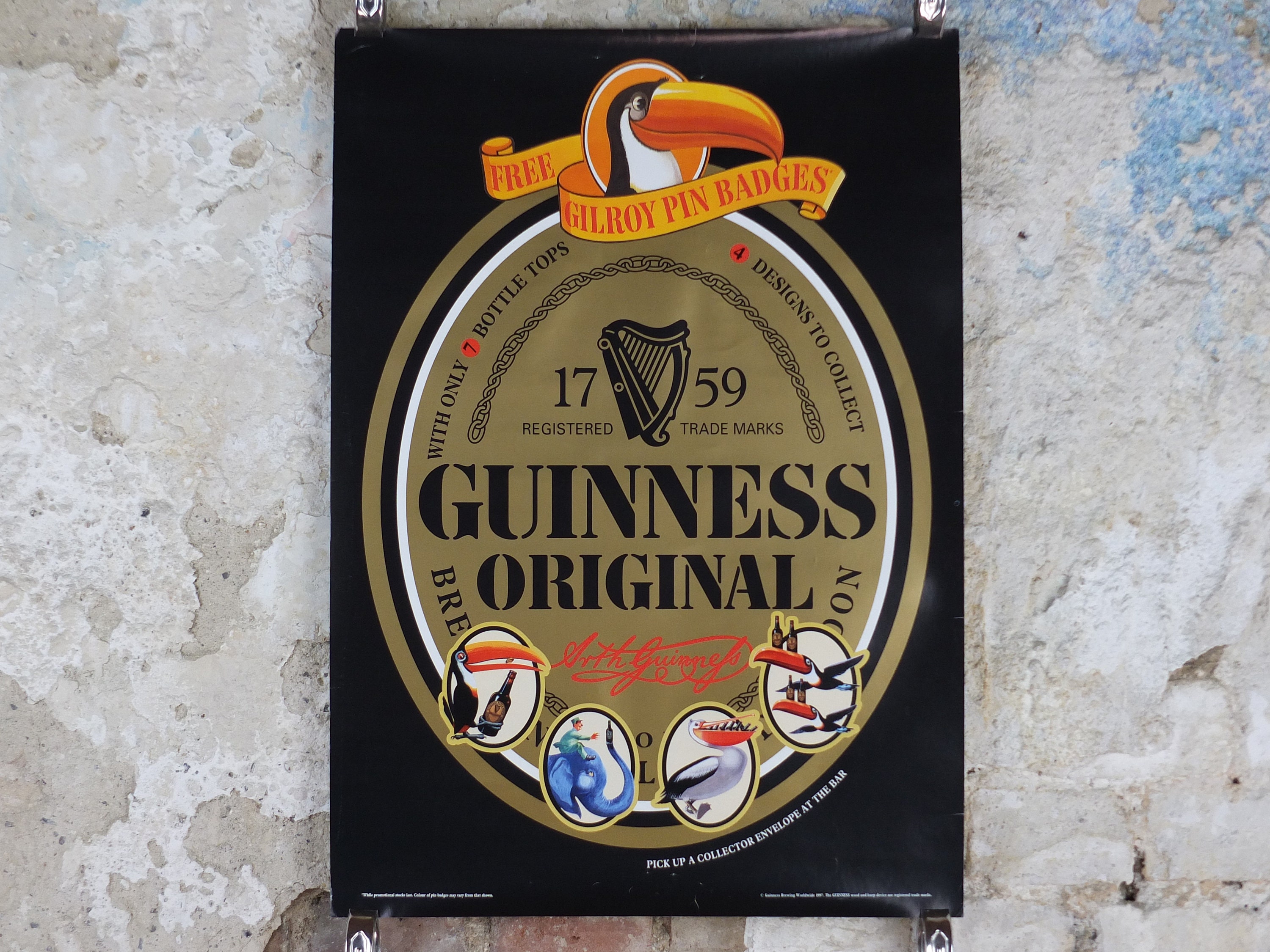 GUINNESS GILROY COLLECTION PINT GLASSES (2pk) - Irish