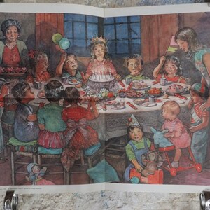Original Vintage British Child Education Child Birthday Party Poster mid century print Dorothy Hawksley wall art 1966 1960s