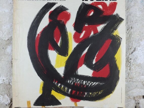 1963 Jean Michel Atlan Poster, Abstract Composition, Cobra