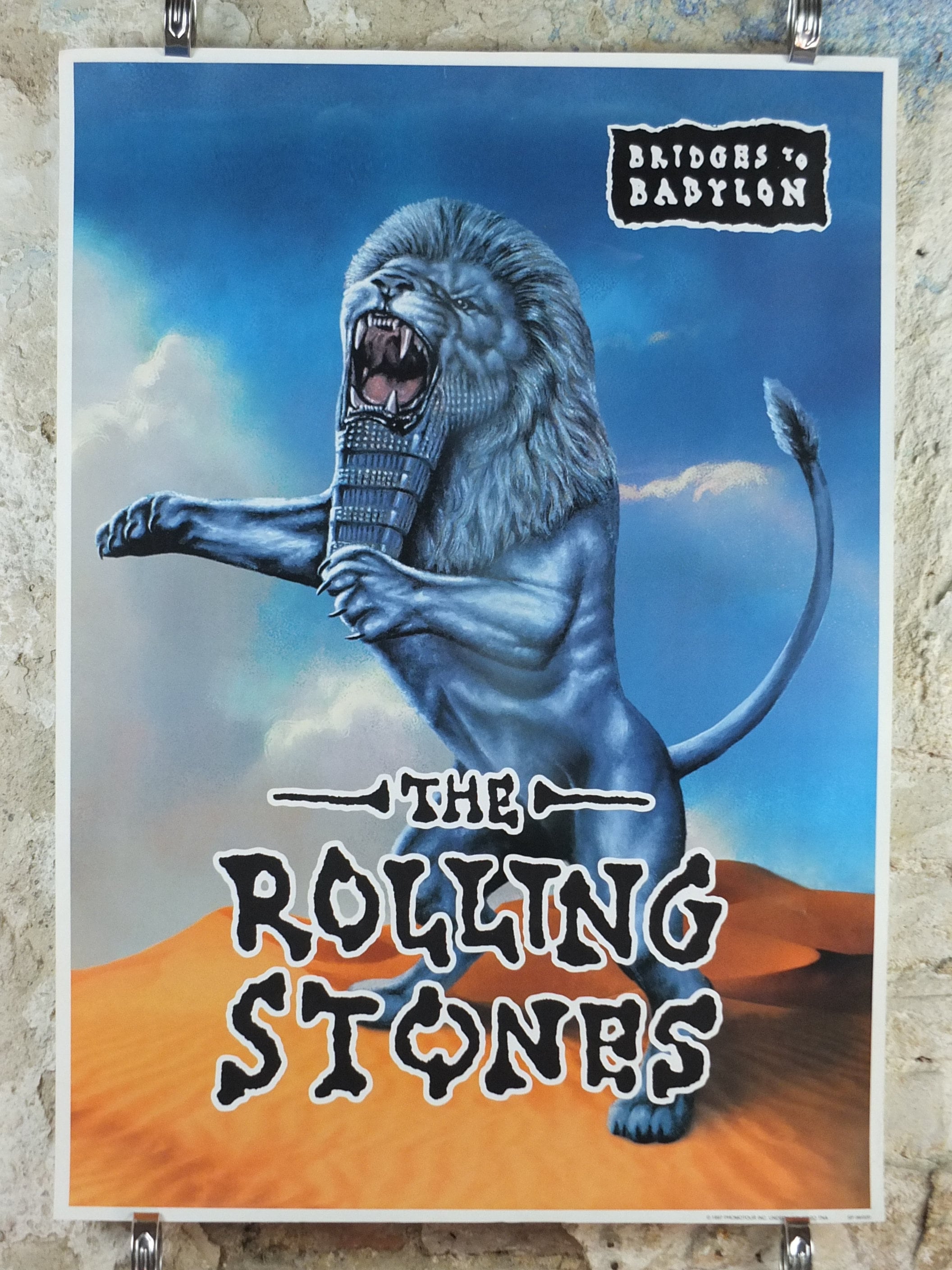 The Rolling Stones Bridges To Babylon Vintage Poster 22.5 x 34.5 1997 munimoro.gob.pe