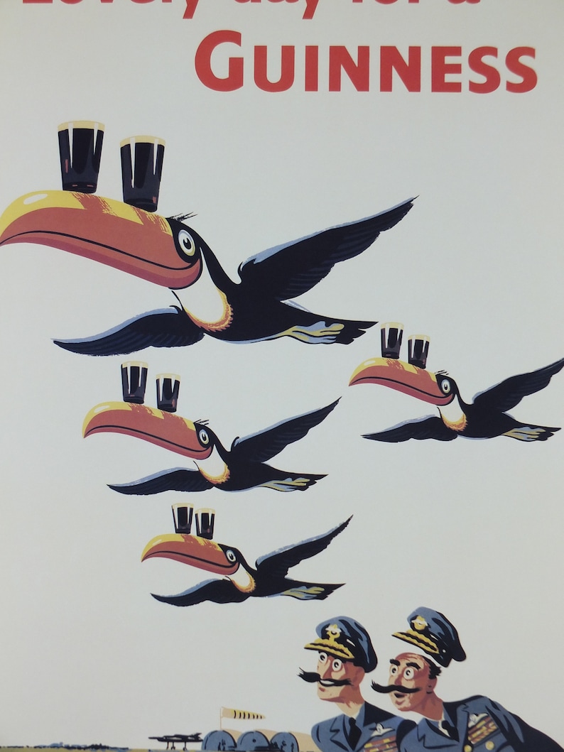 1990s Lovely Day for a Guinness Poster, From Guinness Museum, by John ...
