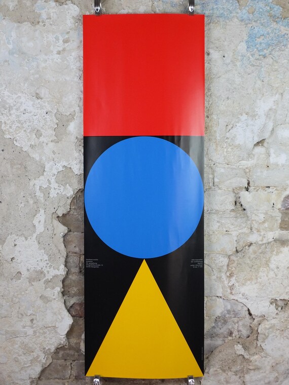 1992 Bauhaus Poster, Nicolaus Ott & Bernard Stein, Design Museum