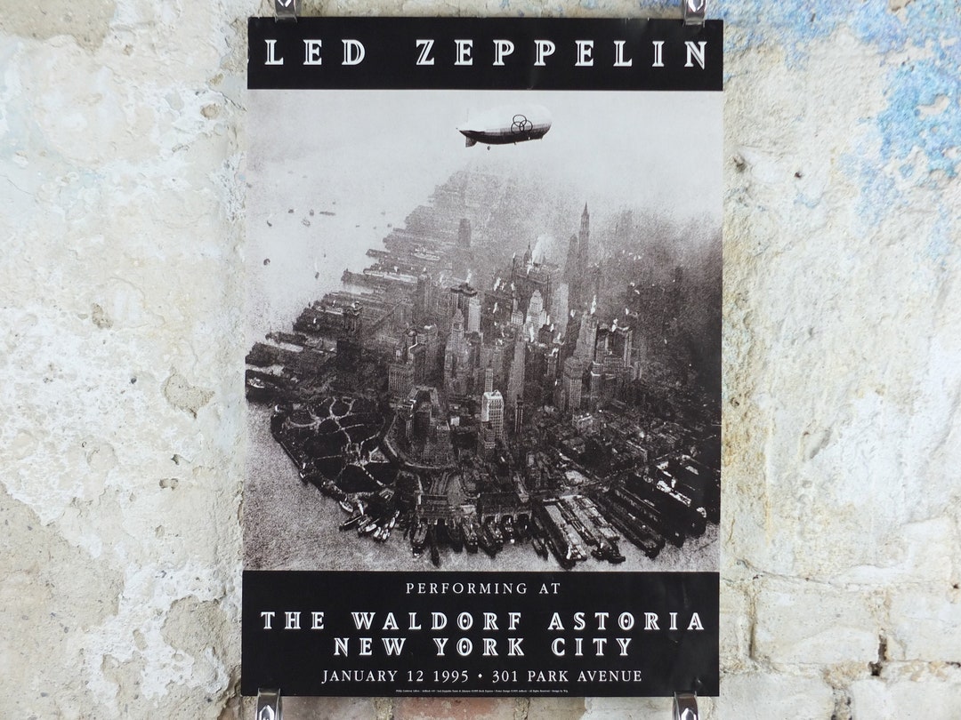 1995 Led Zeppelin Tour Poster, Induction to Hall of Fame, at the