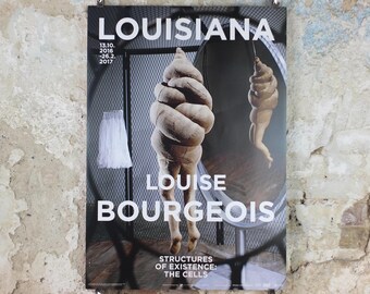 2016 Louise Bourgeois Poster, Cell XXVI 2003, Louisiana Museum of Modern Art, Sculpture Surrealism Feminism, retro wall art decor