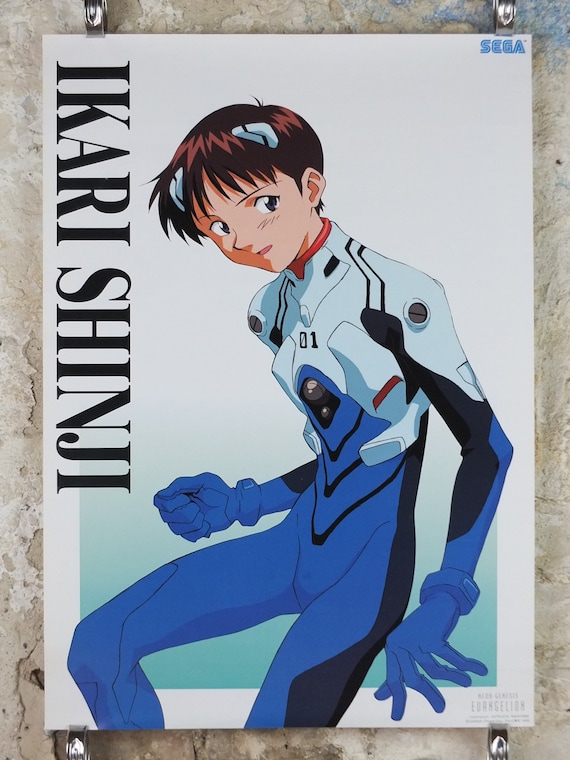 1995 Neon Genesis Evangelion Poster, Ikari Shenji, Eva From SEGA