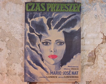 1979 Czas Przeszly Poster, by Maria 'Mucha' Ihnatowicz, The Past Tense, magical Polish cinema poster, wall art cinema film memorabilia