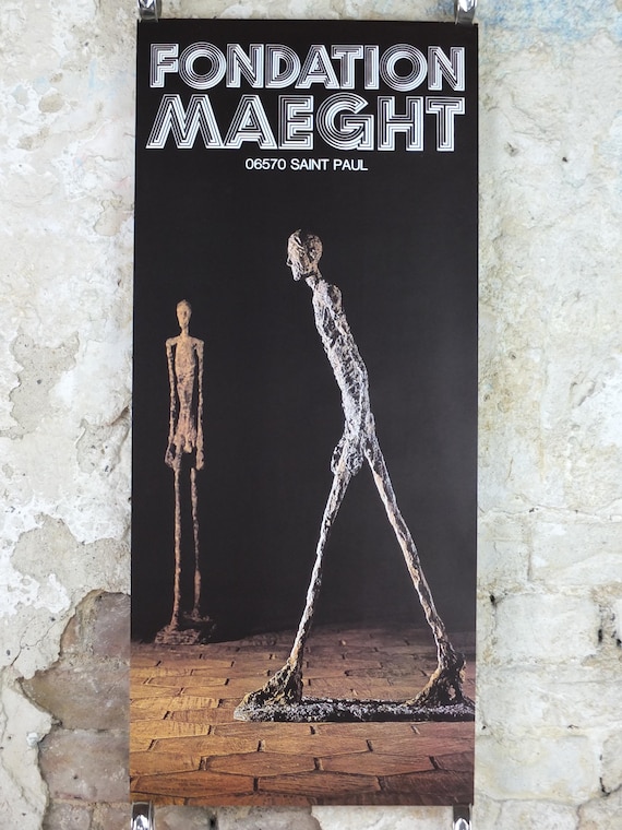 Giacometti Tate Gallery ヴィンテージポスター 1976 Alberto Giacometti Poster, the Walking Man, L'homme Qui