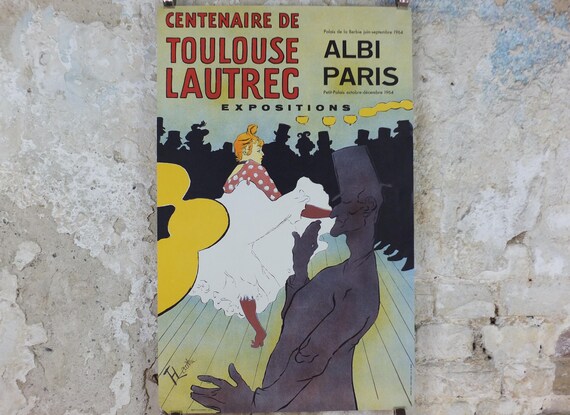 1964 Moulin Rouge Poster, Henri Toulouse-lautrec, La Goulue, Can