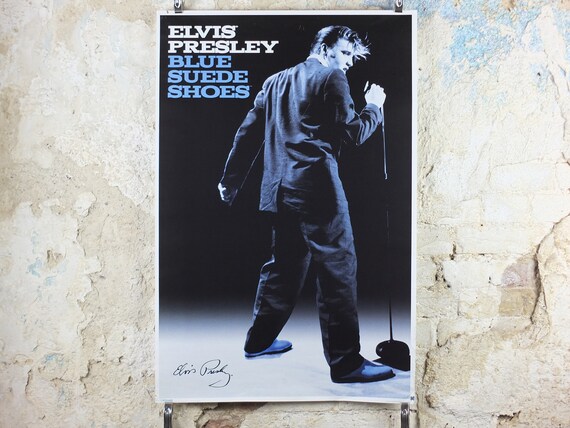 Blue Suede Shoes Poster Elvis Presley Photo From Alfred | Etsy