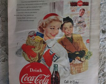 オリジナル ヴィンテージ コカコーラ コーク ポスター 広告 コカコーラ
