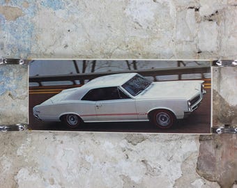 1966 Pontiac GTO Poster, the original American Muscle Car, 2+2 OHC-6, General Motors, GM, automobile and car wall art decor