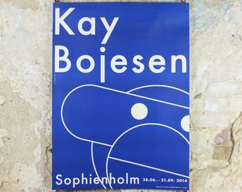 2014 Kay Bojesen Poster, Danish 1950s Design, bear, bjorn, Scandanavian Modernist, Sophienholm, wall art decor
