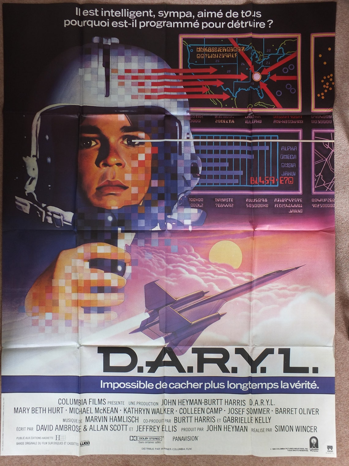 “D.A.R.Y.L.” Original One Sheet Poster - Film Poster - Movie Poster main image 0