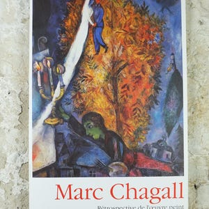 1984 Marc Chagall Poster, the Tree of Life 1948, L'arbre De Vie, Cubism ...
