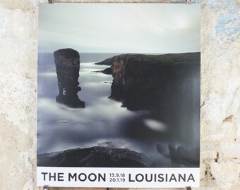 2018 Darren Almond Poster, The Moon, Full Moon, Fullmoon@Yesnaby 2007, Louisiana Museum of Modern Art, photography, retro wall art decor