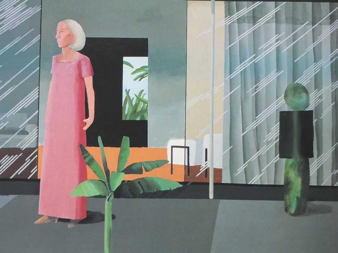 2001 David Hockney Poster, Beverly Hills Housewife 1966, Louisiana ...