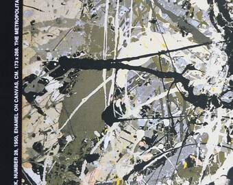 1988 Jackson Pollock Poster, Number 28 1950, #28, Metropolitan
