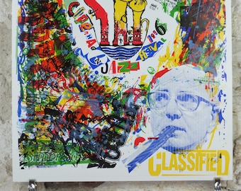 1986 Copenhagen Jazz Festival Poster, Lots of Messy Busy Energy