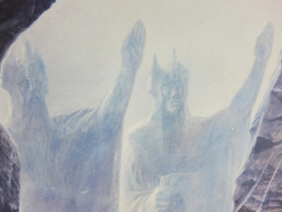 Vintage the Argonath by John Howe Poster, Tolkien, Lord of the