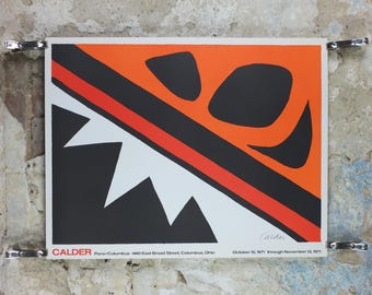 1971 Alexander Calder Poster, The Frog and the Sea, La Grenouille et La Scie, 1969, Innovative Mobiles artist, gallery wall art decor