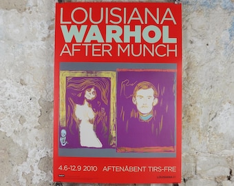 2010 Andy Warhol Poster, Madonna & Self Portrait with Skeleton's Arm (after Munch) 1984, Pop Art, Expressionism, gallery wall art decor
