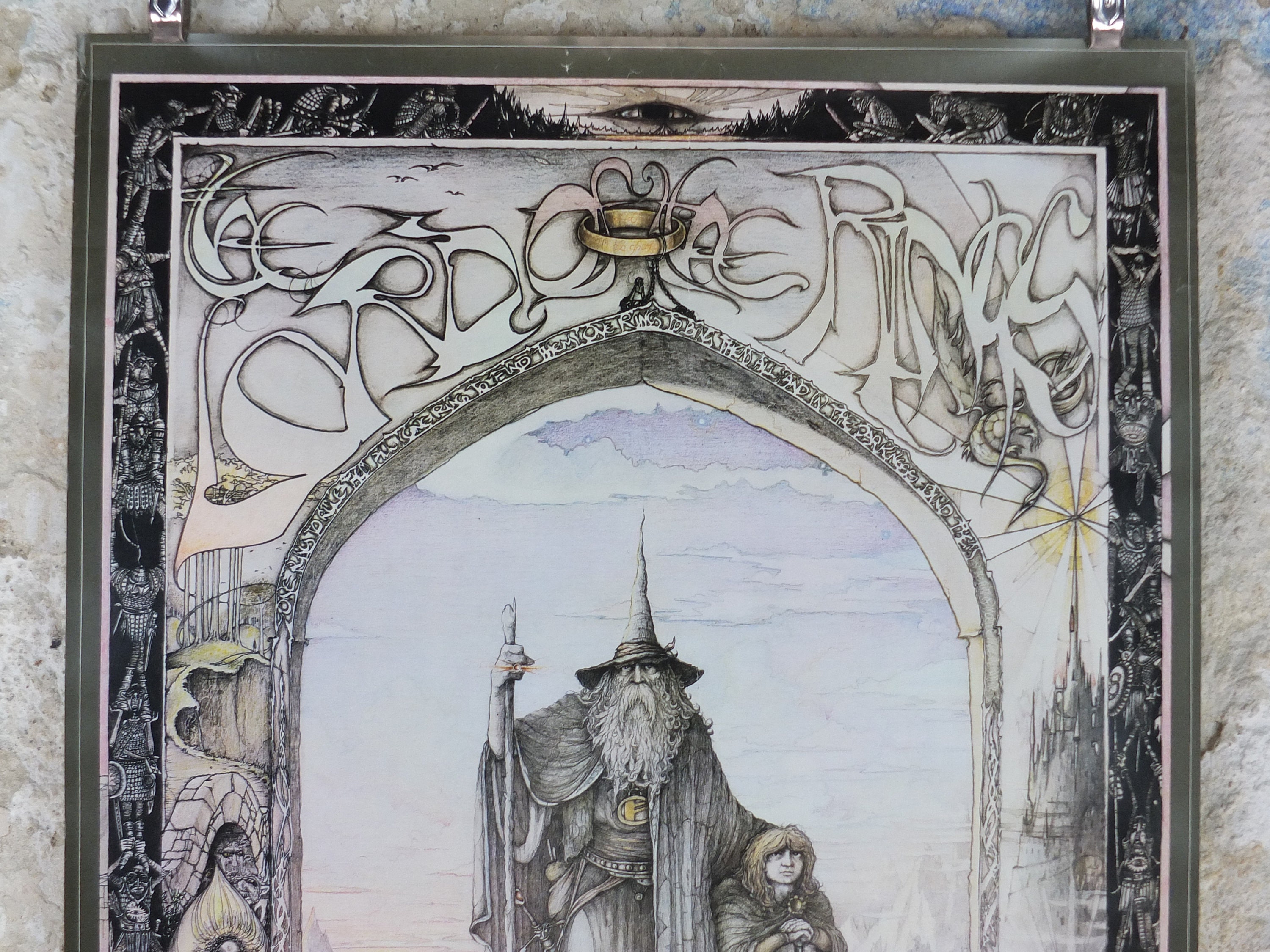 Discover 1976 Vintage Lord of the Rings Tolkien Poster