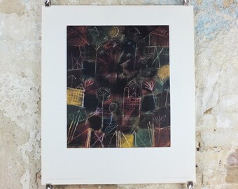 1986 Paul Klee Poster, Cosmic Composition, Kosmische Komposition 1919, Der Blaue Reiter, Bauhaus, Surrealism gallery wall art decor