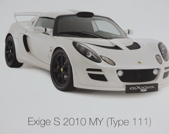 2000s Lotus Poster, Showing the Sports Cars 2 Eleven, Exige S 2010
