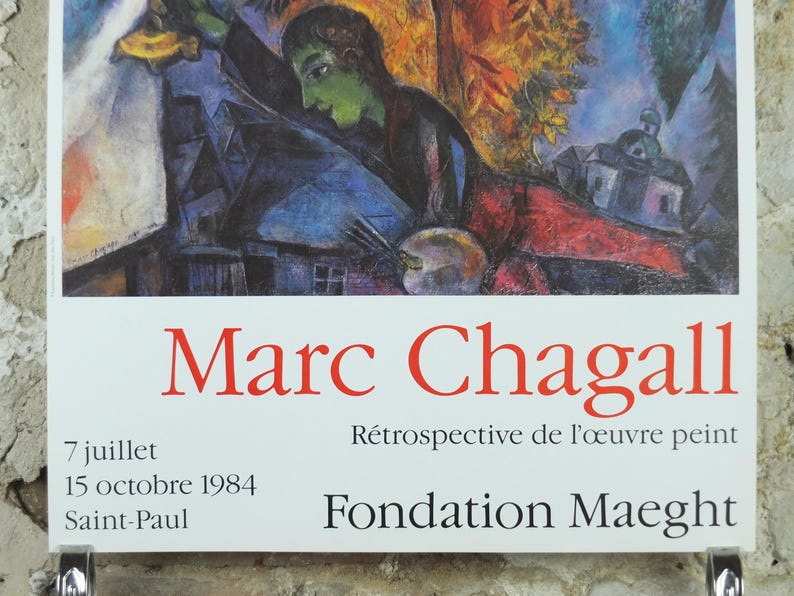 1984 Marc Chagall Poster, the Tree of Life 1948, L'arbre De Vie, Cubism ...