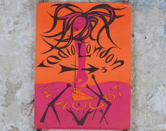 1967 Radio London Poster, Offshore pirate radio station, 14 August 1967, Free Radio Association, Big L, rock and pop music wall art decor