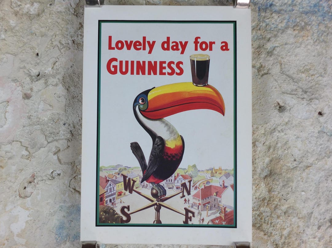 Guinness Lovely Day For A Guinness Wall Plaque 3D Toucan Weathervane