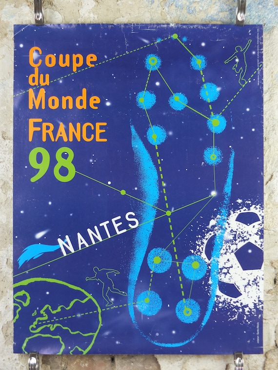 1998 ワールドカップ ポスター、ナント フランス 98、クーペ デュ