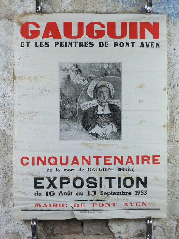 Vintage 1953 Gauguin Mini Offset Lithographs Vintage 1953 Gauguin Mini Offset Lithographs