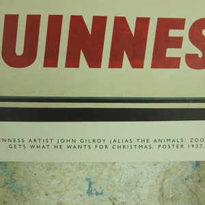 My Goodness My Guinness Poster, by John Gilroy 1937, My Goodness My Christmas Guinness, Advertising campaign Wall art retro 1990s image 7