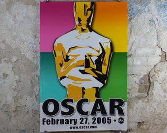 2005 Oscars Academy Awards Poster, 74th Annual Academy Awards, The Gold Knight Returns, exhibition wall art decor