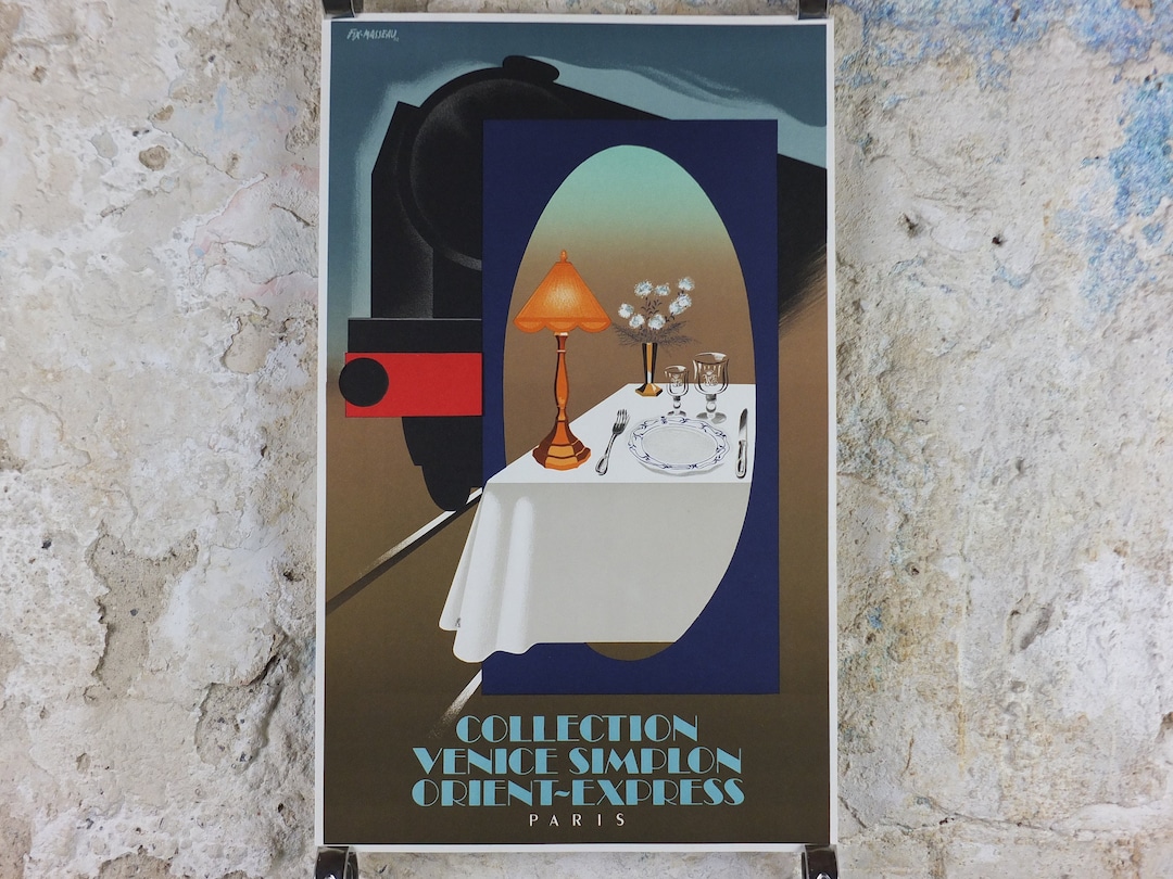 Poster originale Venice Simplon Orient Express, Paris Collection