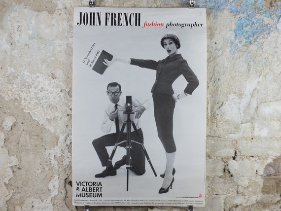 1984 V&A Museum Poster John French Fashion Photographer 