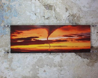 2005 Tornado at Sundown Poster, Laura Ronchi, sunset twister, a storm is coming, long poster, wall art decor