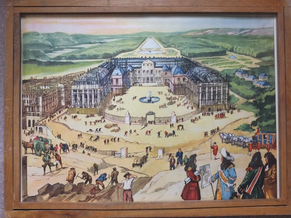 Vintage French School Poster Rossignol Construction Versailles Etsy