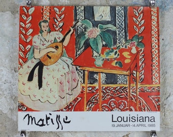 1985 Henri Matisse Poster, The Lute 1943, Fauvism, Modernism, Post-Impressionism expressionism, gallery exhibition wall art decor