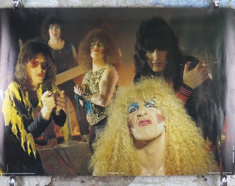 1983 Twisted Sister Poster, American Heavy Metal band from New Jersey, by Anabas AA116, musical wall art decor