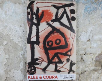2012 Paul Klee Poster, Klee & Cobra, Boys games with a kite 1939, Der Blaue Reiter, Bauhaus, Surrealism gallery exhibition wall art decor