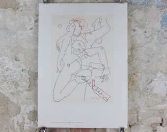 1980 Wilhelm Freddie, Love Songs 1980, Chanson d'amour, Abstract Surrealism, gallery exhibition wall art decor
