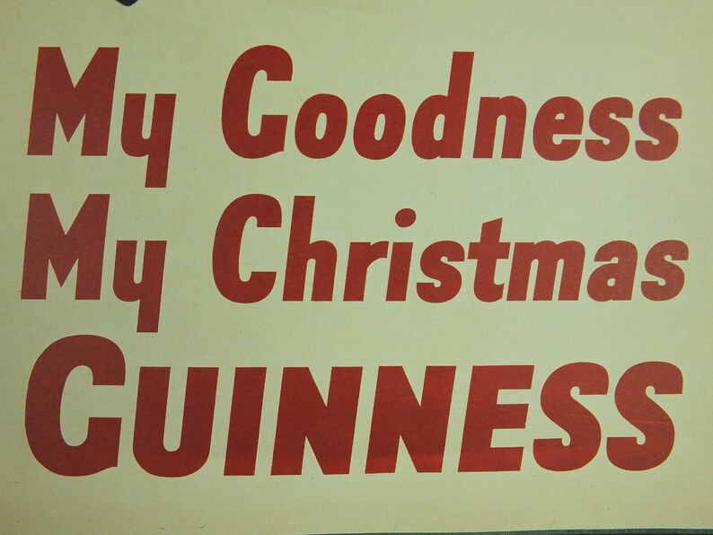 My Goodness My Guinness Poster, by John Gilroy 1937, My Goodness My Christmas Guinness, Advertising campaign Wall art retro 1990s image 6