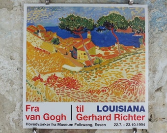 1994 Andre Derain Poster, Vue de Collioure, View of Collioure 1905, Der Blaue Reiter, Expressionism gallery exhibition, wall art decor
