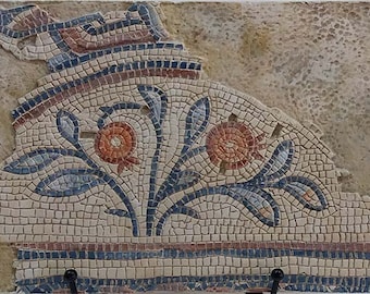 Replica mosaic , pomegrenades , Sepphoris