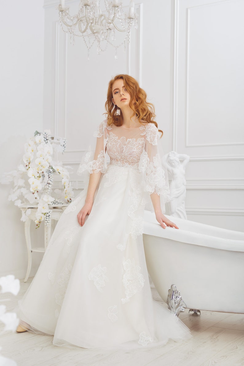 long sleeve tulle